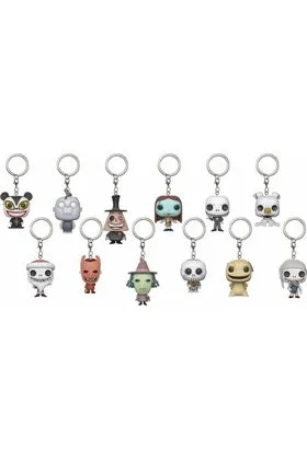SURTIDO 24 LLAVEROS FIG 4 CM POCKET POP MYSTERY NIGHTMARE BEFORE CHRISTMAS