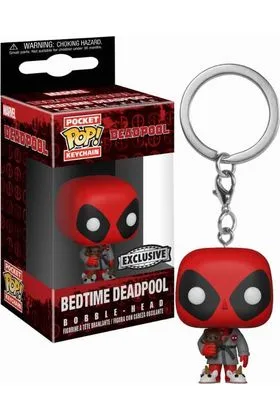 DEADPOOL ROPA DE BA„O LLAVERO FIG 4 CM POCKET POP DEADPOOL MARVEL