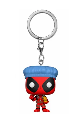 DEADPOOL HORA DEL BA„O LLAVERO FIG 4 CM POCKET POP DEADPOOL MARVEL
