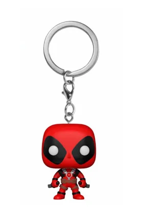 DEADPOOL CON ESPADAS LLAVERO FIG 4 CM POCKET POP DEADPOOL MARVEL