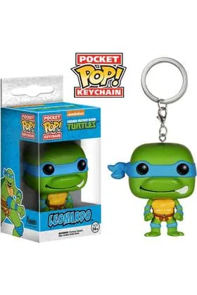 LEONARDO LLAVERO FIG 4 CM POCKET POP TORTUGAS NINJA TMNT