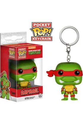 RAPHAEL LLAVERO FIG 4 CM POCKET POP TORTUGAS NINJA TMNT