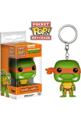 MICHELANGELO LLAVERO FIG 4 CM POCKET POP TORTUGAS NINJA TMNT