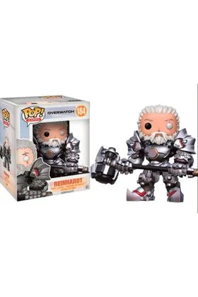 REINHARDT DESENMASCARADO FIGURA 15 CM VINYL POP GAMES OVERWATCH