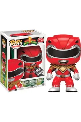 RANGER ROJO ESCUDO DRAGON FIGURA 10 CM VINYL POP TELEVISION POWER RANGERS