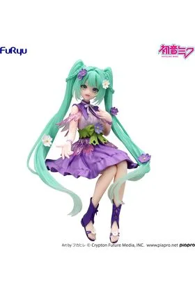 Hatsune Miku Flower Fairy Cosmos Purple Color Version Figura 14 CM Noodle Stopper