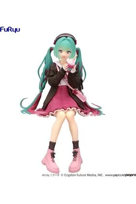 HATSUNE MIKU AUTUMN DATE PINK COLOR VERSION FIGURA 14 CM HATSUNE MIKU NOODLE STOPPER