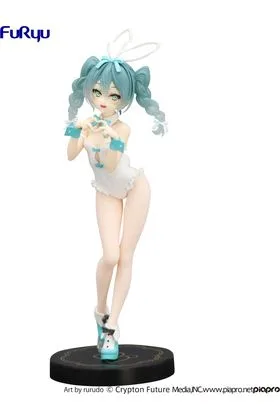 HATSUNE MIKU RURUDO WHITE COLOR VERSION FIGURA 27 CM HATSUNE MIKU BICUTE BUNNIES