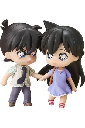 SHINICHI KUDO & RAN MORI FIGURA 8 CM DETECTIVE CONAN QSET +