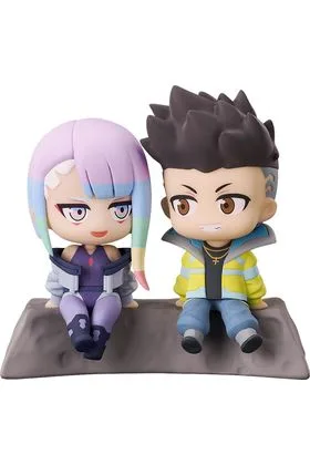 DAVID & LUCY TO THE MOON FIGURA 8 CM CYBERPUNK EDGERUNNERS QSET+