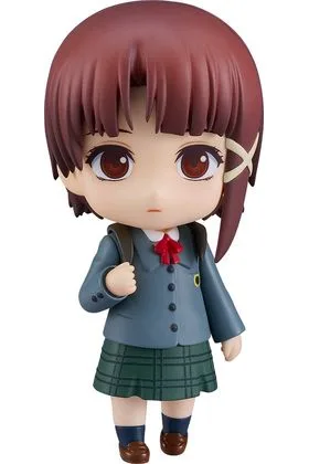 LAIN IWAKURA FIGURA 10 CM SERIAL EXPERIMENTS LAIN NENDOROID RE-RUN
