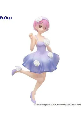 RAM FLOWER DRESS FIGURA 21 CM RE:ZERO SLIAW TRIO TRY IT FIGURE