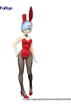 REM RED COLOR FIG 29 CM RE:ZERO STARTING LIFE IN ANOTHER WORLD BICUTE BUNNIES FIGURE
