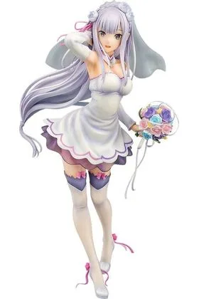 EMILIA WEDDING VER FIGURA 25 CM RE:ZERO SLIAW 1/7 SCALE