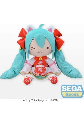 HATSUNE MIKU MANEKI-MIKU VER HATSUNE MIKU FLUFFY PLUSH