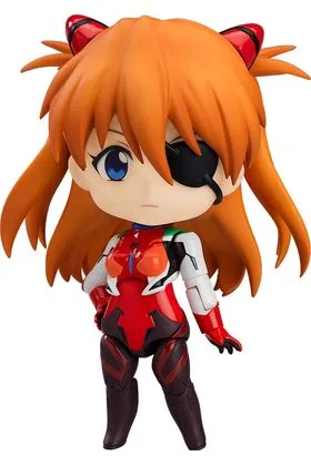 ASUKA SHIKINAMI LANGLEY PLUGSUIT VER. FIG. 10 CM REBUILD OF EVANGELION NENDOROID RE-RUN