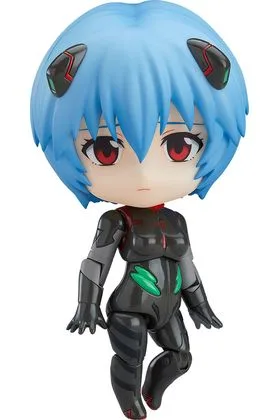 REI AYANAMI PLUGSUIT VERSION FIGURA 10 CM REBUILD OF EVANGELION NENDOROID RE-RUN