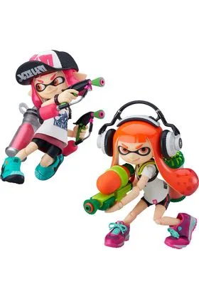 SPLATOON GIRL DX EDITION SET 2 FIGURAS 10 CM SPLATOON FIGMA