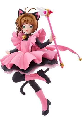 Sakura Kinomoto Black Cat Costume Version Figura 22 CM Cardcaptor Sakura Pop Up Parade L