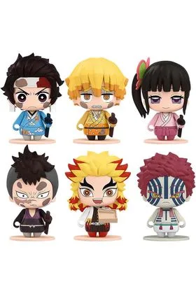 SET 6 FIGURAS 5 CM KIMETSU NO YAIBA DEMON SLAYER POCKET MAQUETTE