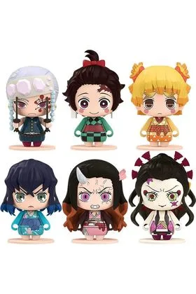 SURTIDO DEMON SLAYER POCKET MAQUETTE 6 FIGURAS 5 CM KIMETSU NO YAIBA PLASTIC FIGURES