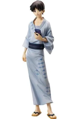 SHINJI IKARI YUKATA VER. FIGURA 22 CM REBUILD OF EVANGELION 1/8 SCALE