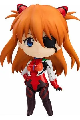 ASUKA SHIKINAMI LANGLEY PLUGSUIT VER. FIGURA 10 CM REBUILD OF EVANGELION NENDOROID