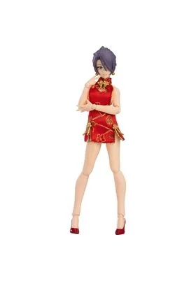 FEMALE BODY (MIKA) WITH MINI SKIRT CHINESE DRESS OUTFIT VER FIG 13,5 CM FIGMA STYLES