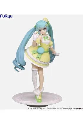 HATSUNE MIKU MACAROON CITRON COLOR VER. FIG. 22 CM HATSUNE MIKU EXCEED CREATIVE