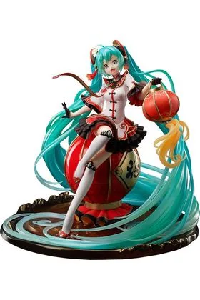 F:NEX x POPPRO HATSUNE MIKU 2021 CHINESE NEW YEAR FIGURA 24.5 CM HATSUNE MIKU 1/7 SCALE