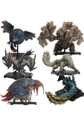 SET 6 FIGURAS 10-15 CM MONSTER HUNTER CAPCOM FIGURE BUILDER STD MODEL PLUS VOL.17
