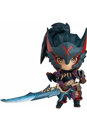 HUNTER FEMALE NARGACUGA ALPHA ARMOR FIGURA 10 CM MONSTER HUNTER WORLD NENDOROID