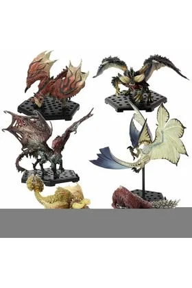 SET 6 FIGURAS 10-15CM MON.HUNTER CAPCOM FIGURE BUILDER STD MODEL PLUS THE BEST VOL.9-10-11