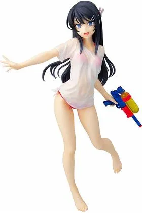 MAI SAKURAJIMA WATER GUN FIGURA 23 CM RASCAL DOES NOT DREAM OF BUNNY GIRL SENPAI 1/7 SCALE