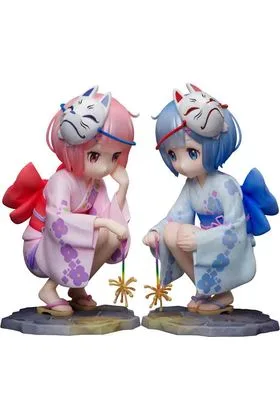 RAM & REM CHILDHOOD SUMMER MEMORIES VERSION FIGURA 11,5 CM RE:ZERO 1/7 SCALE