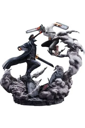 CHAINSAW MAN VS SAMURAI SWORD STATUE 26 CM CHAINSAW MAN 1/7 SCALE