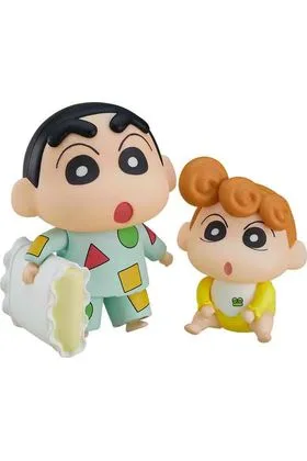 SHINNOSUKE NOHARA PIJAMA & HIMAWARI FIGURAS 8 CM CRAYON SHINCHAN NENDOROID