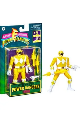 TRINI YELLOW RANGER FIGURA 15 CM MIGHTY MORPHIN RETRO MORPHIN POWER RANGERS