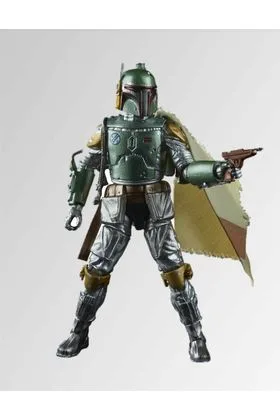 BOBA FETT METALLIC FIGURA 15 CM STAR WARS BLACK SERIES CARBONIZED