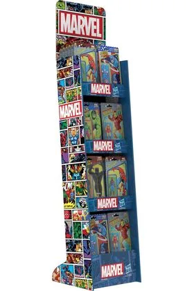 EXPOSITOR MARVEL RETRO 48 UNIDADES 5 MODELOS HASBRO FANS