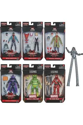 SURTIDO SPIDER-MAN INTO THE SPIDER-VERSE 8 FIGURAS 15 CM MARVEL LEGENDS BAF