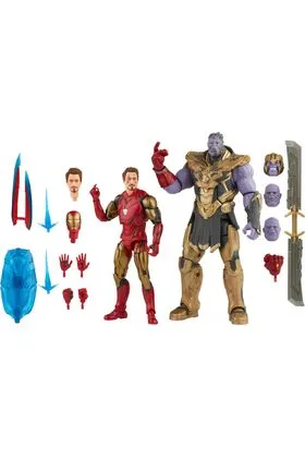 IRON MAN MK 85 VS THANOS FIGURAS 15 CM MARVEL LEGENDS THE INFINITY SAGA F01925L0