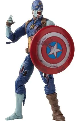ZOMBIE CAPTAIN AMERICA FIGURA 15 CM WHAT IF MARVEL LEGENDS F03305L0