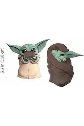 PACK THE CHILD BABY YODA SOPA + MANTA SET 2 FIGURAS 5,5 CM STAR WARS THE BOUNTY COLLECTION