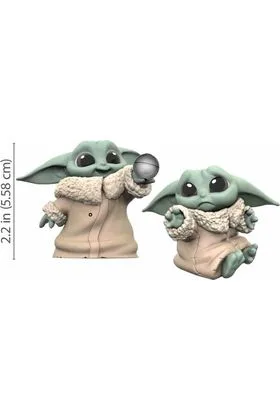 PACK THE CHILD BABY YODA BOLA + PENA SET 2 FIGURAS 5,5CM STAR WARS THE BOUNTY COLLECTION