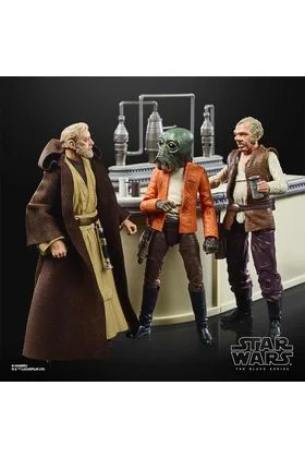 THE POWER OF THE FORCE CANTINA SHOWDOWN SET SW A NEW HOPE BLACK SERIES CEE F1266E48