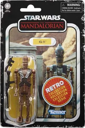 VIN IG-11 FIGURA STAR WARS 9 CM SW THE MANDALORIAN RETRO COLLECTION F20215X0