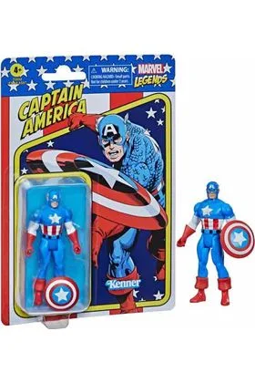 CAPITAN AMERICA FIGURA 9.5 CM MARVEL LEGENDS RETRO F26525X0