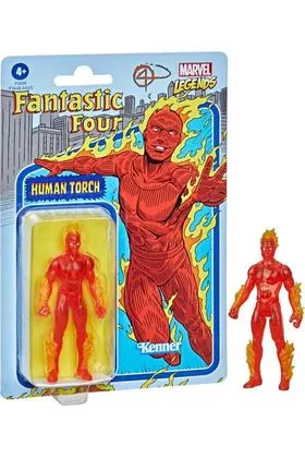 ANTORCHA HUMANA FIGURA 9.5 CM MARVEL LEGENDS RETRO