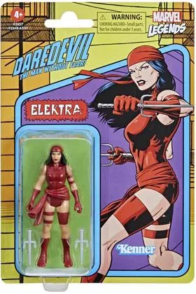 ELEKTRA FIGURA 9.5 CM MARVEL LEGENDS RETRO F26565L0